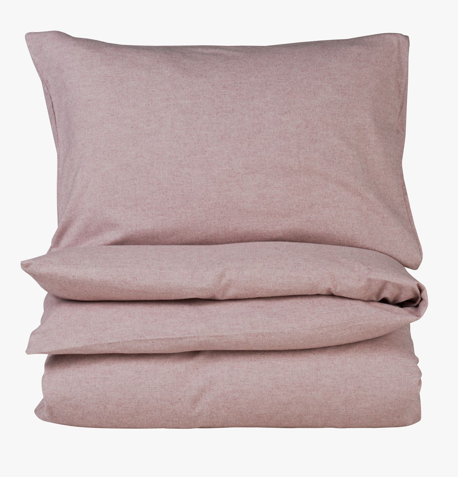 Voodipesukomplekt lõimvärvitud flanell roosa - 230x220 cm roosa - 1