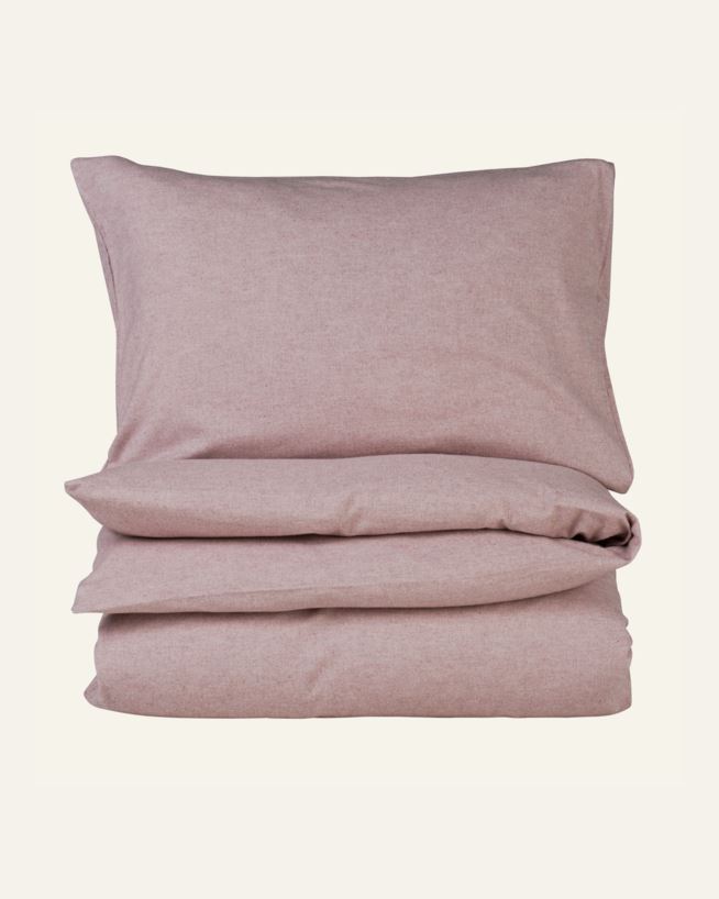 Voodipesukomplekt lõimvärvitud flanell roosa - 230x220 cm roosa - 1