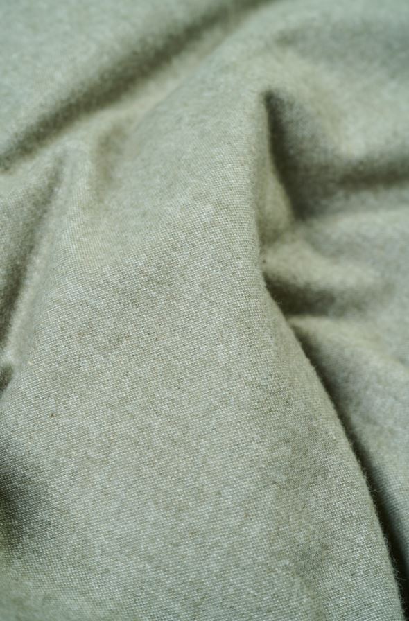 Voodipesukomplekt lõimvärvitud flanell oliiviroheline - 3