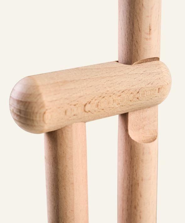 Kühvli- ja harjakomplekt naturaalne toon - 4