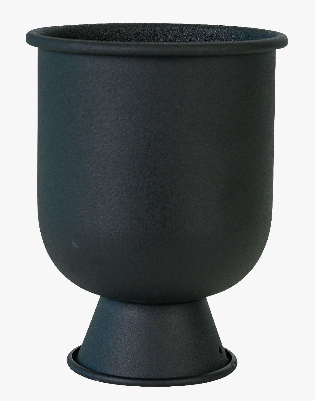 Lillepott must - 10x10x13 cm must - 1