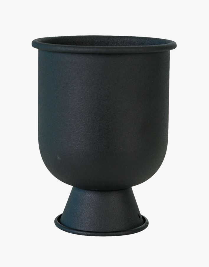 Lillepott must - 10x10x13 cm must - 1