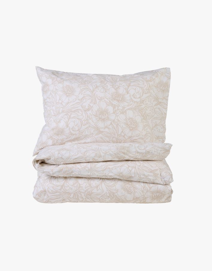 Voodipesukomplekt puuvillane sand - 150x210 cm sand - 1