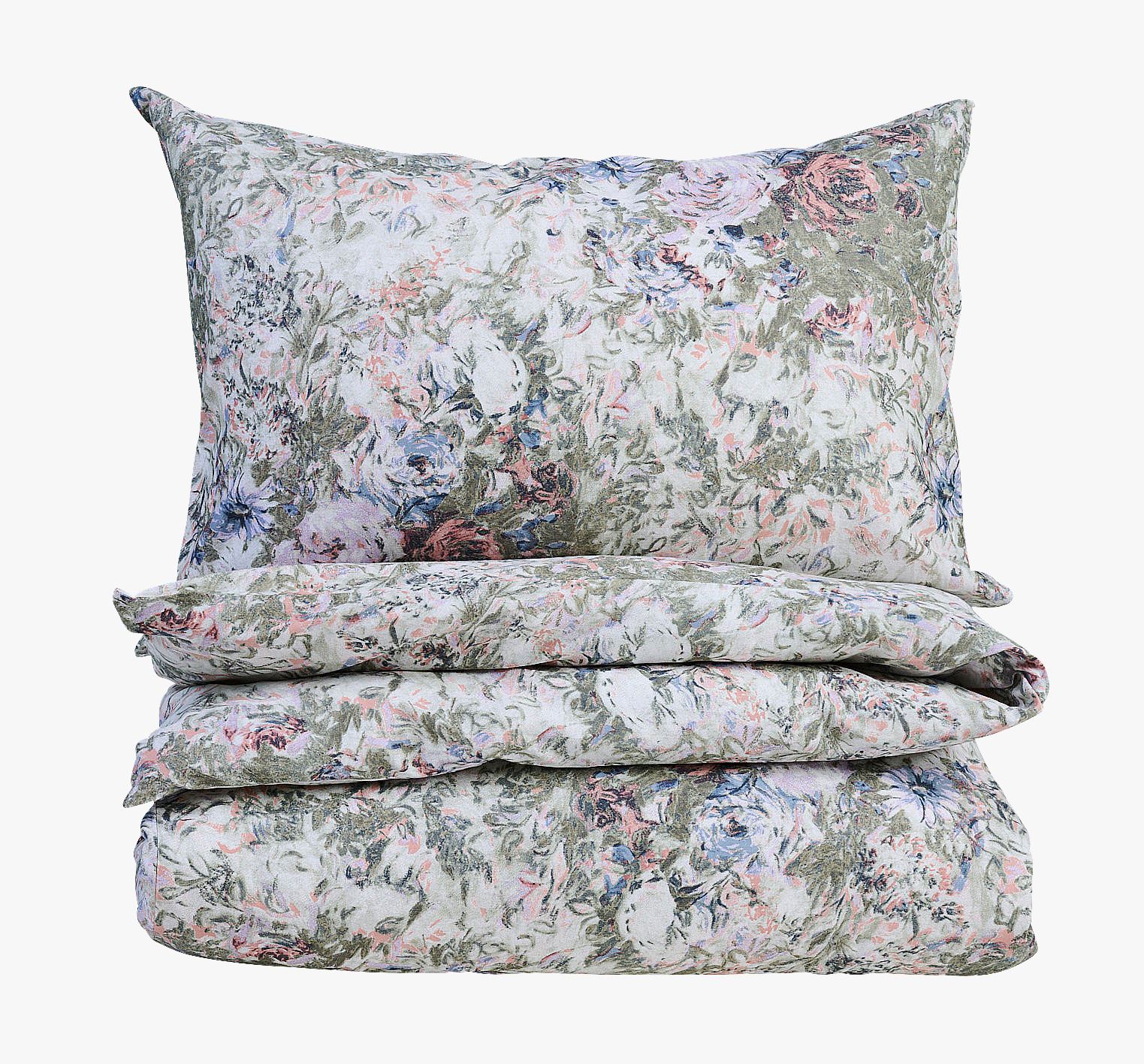 Voodipesukomplekt satiinpuuvillane mitmevärviline - 150x210 cm mitmevärviline - 1