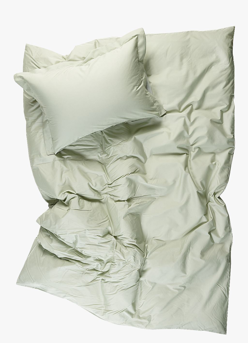 Voodipesukomplekt perkalpuuvillast roheline - 2