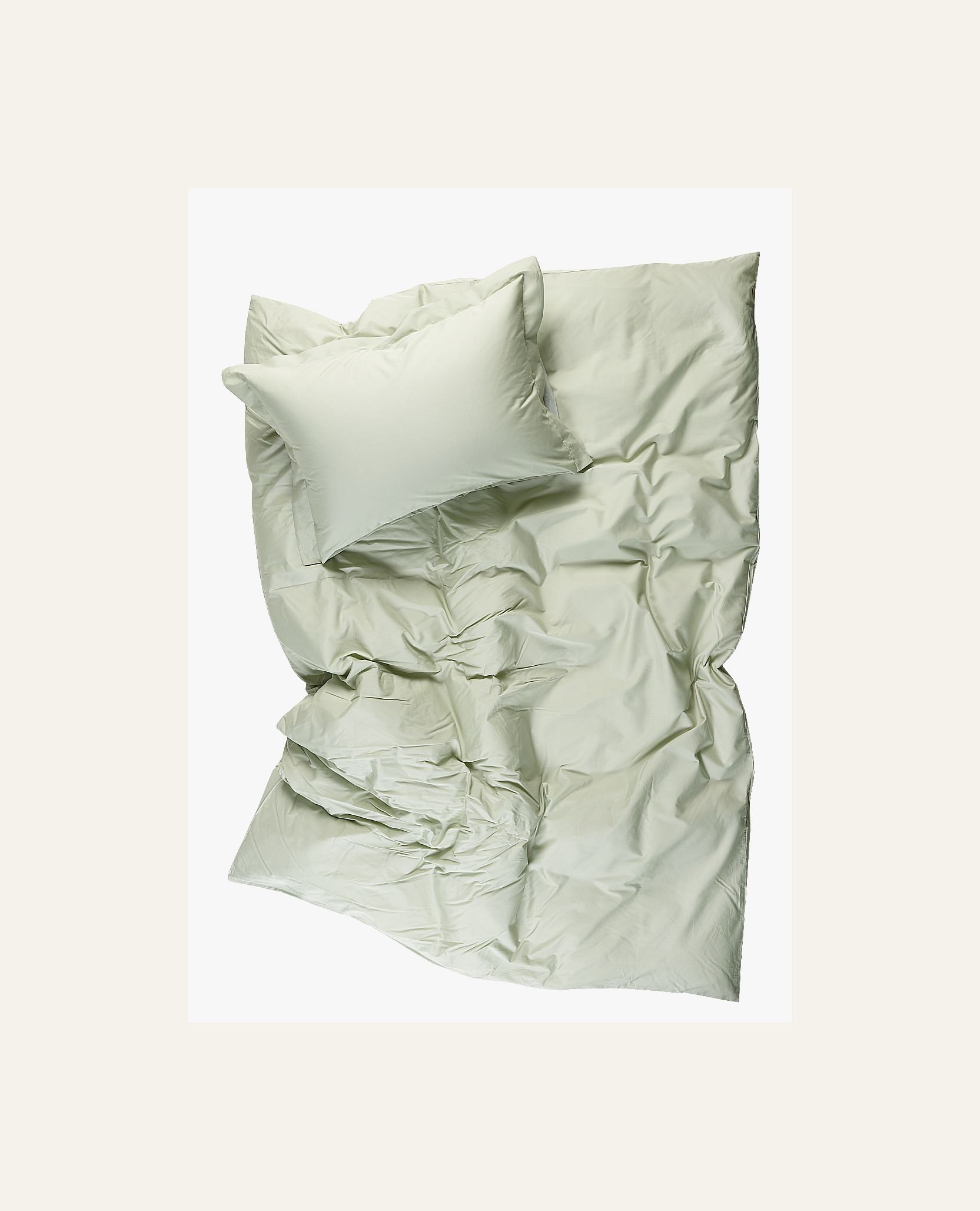 Voodipesukomplekt perkalpuuvillast roheline - 2