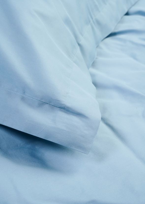 Voodipesukomplekt perkalpuuvillast udusinine - 3