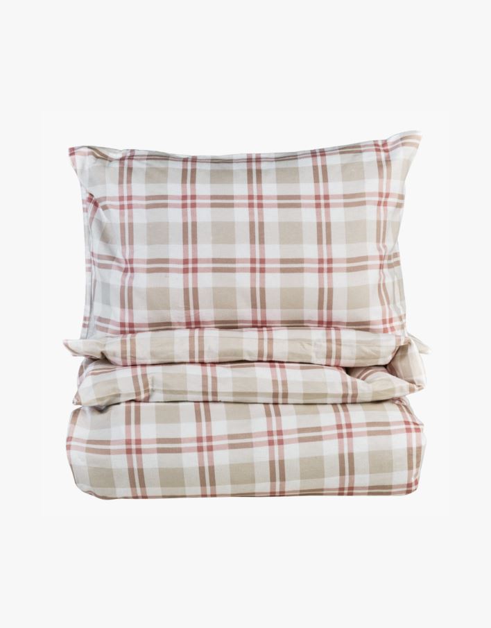 Flanell voodipesukomplekt roosa - 150x210 cm roosa - 1