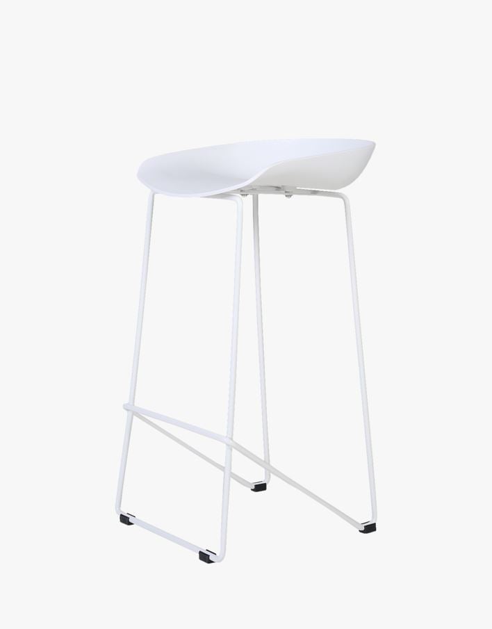 Baaripukk valge - 44x43x79 cm valge - 1