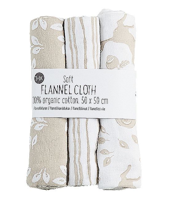 Flanellist riie beež - 50x50 cm beež - 1