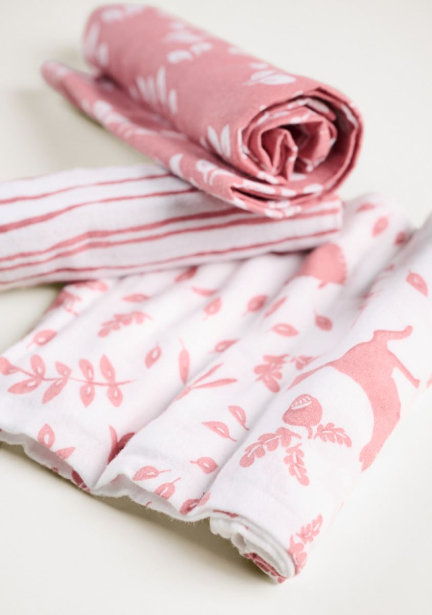 Flanellist riie roosa - 50x50 cm roosa - 1