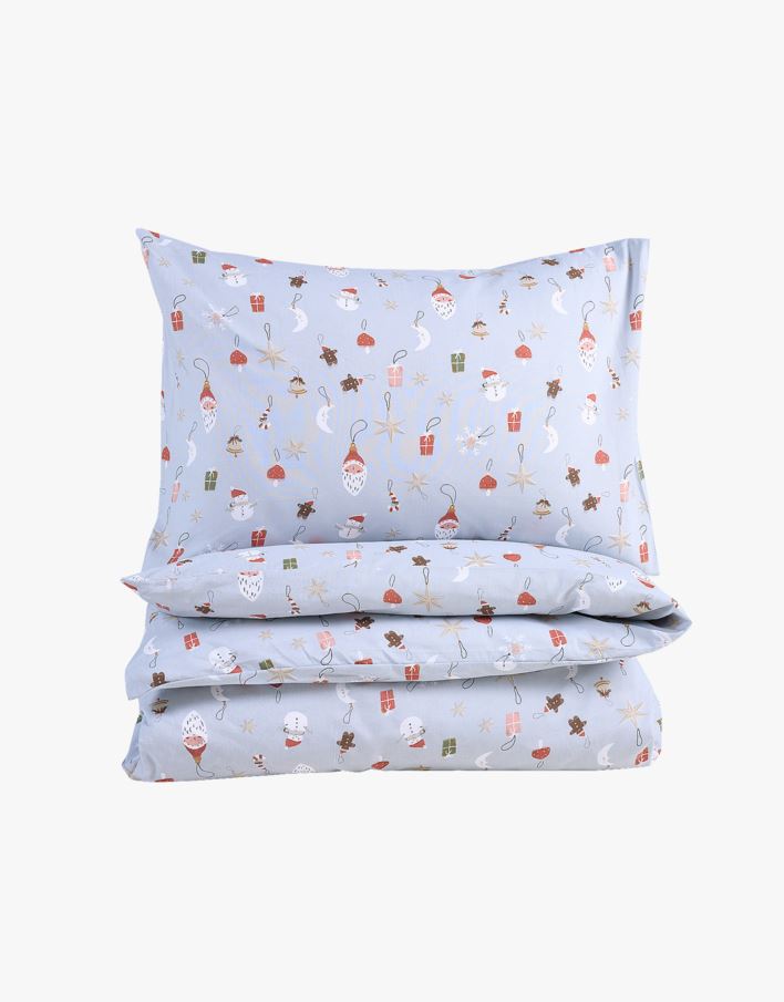 Voodipesukomplekt puuvillane hele sinine - 150x210+50x60 cm hele sinine - 1