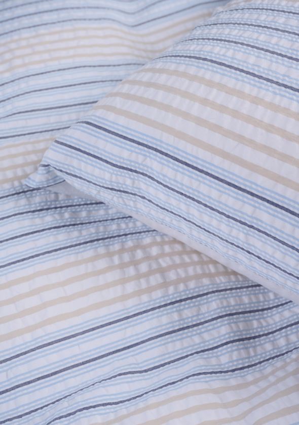 Voodipesukomplekt krepp-puuvillane mitmevärviline/beez - 3