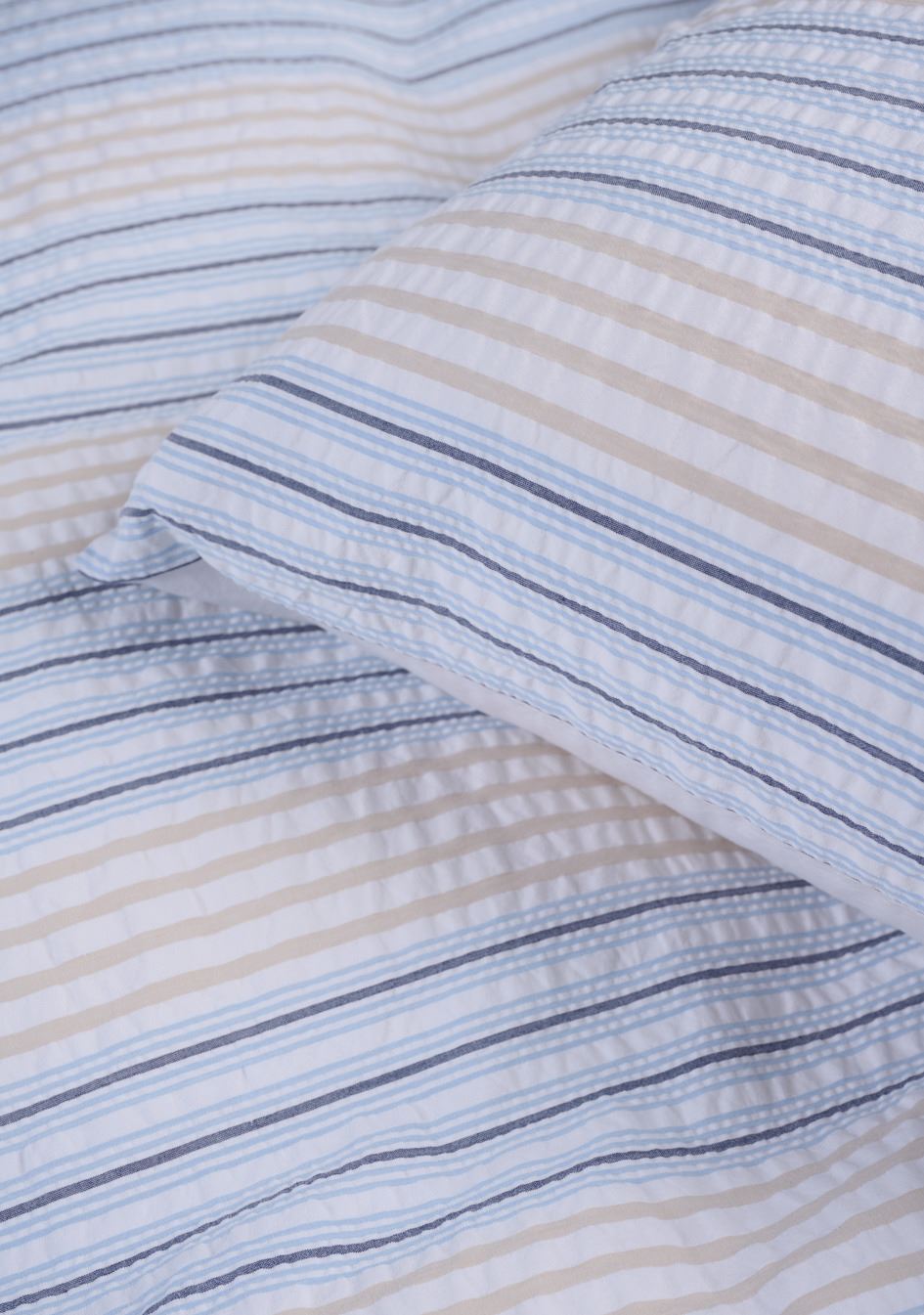 Voodipesukomplekt krepp-puuvillane mitmevärviline/beez - 3