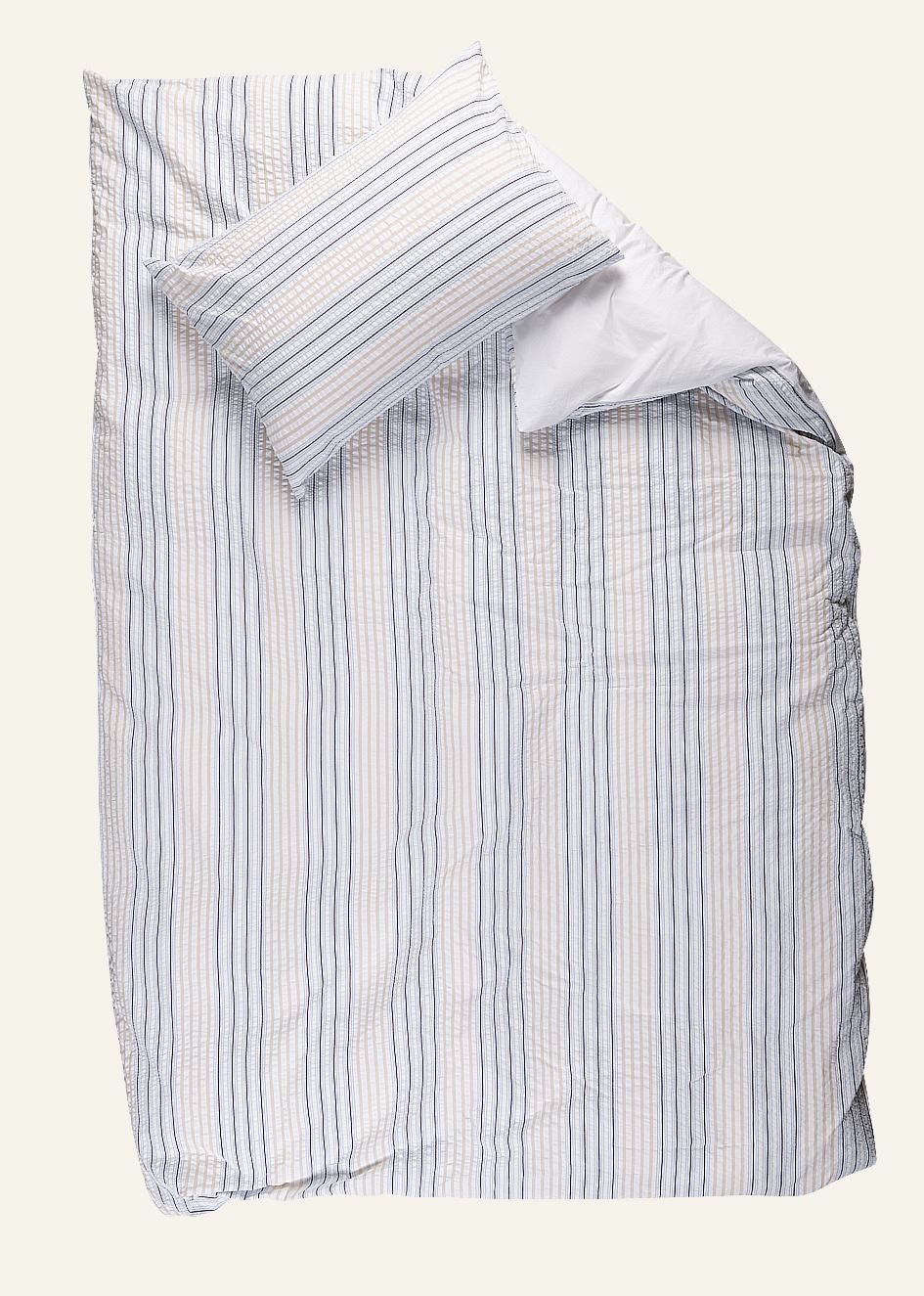 Voodipesukomplekt krepp-puuvillane mitmevärviline/beez - 4