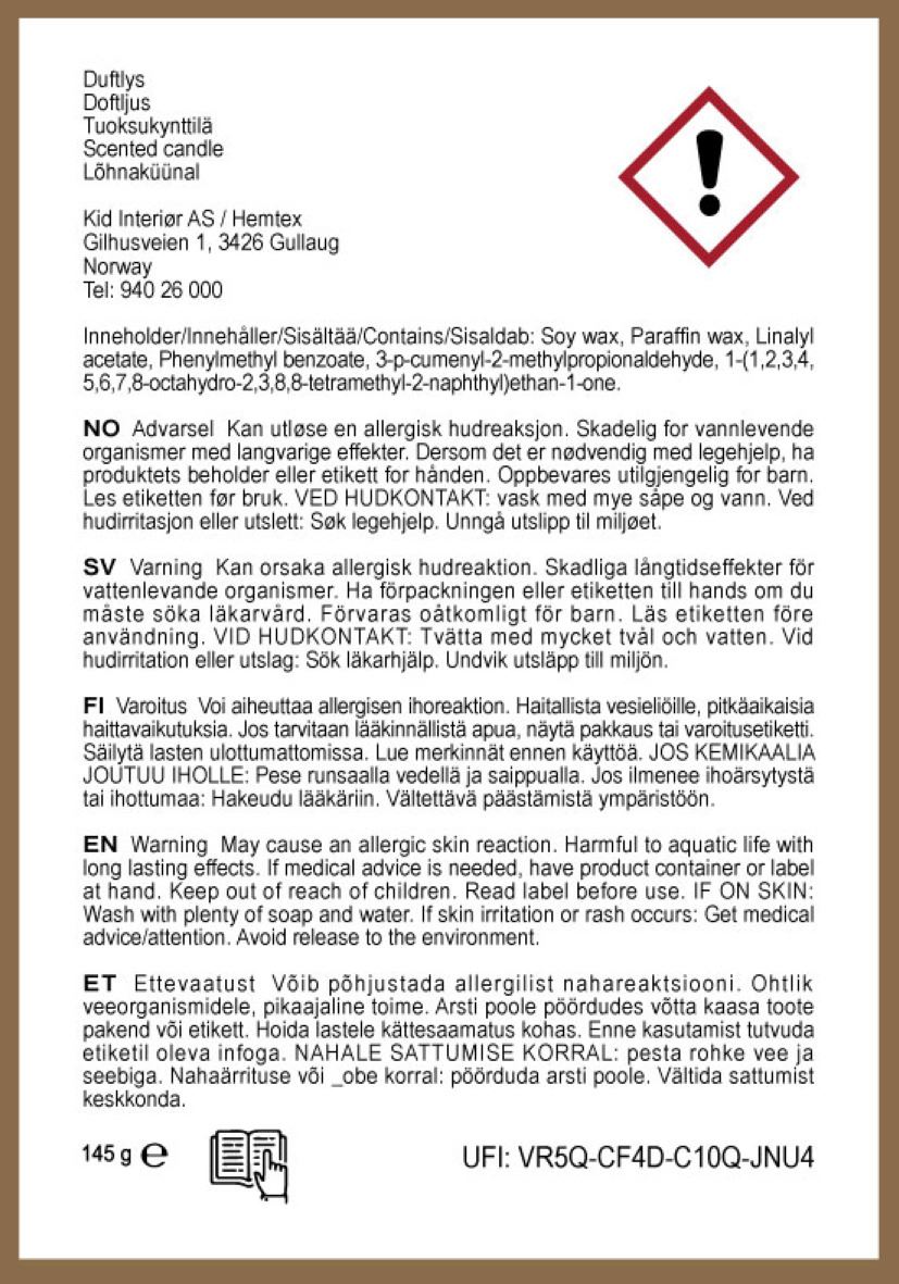 Lõhnaküünal valge - 2