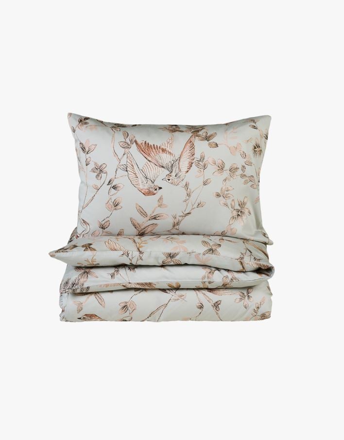 Voodipesukomplekt satiinpuuvillane hele roosa - 150x210 cm hele roosa - 1