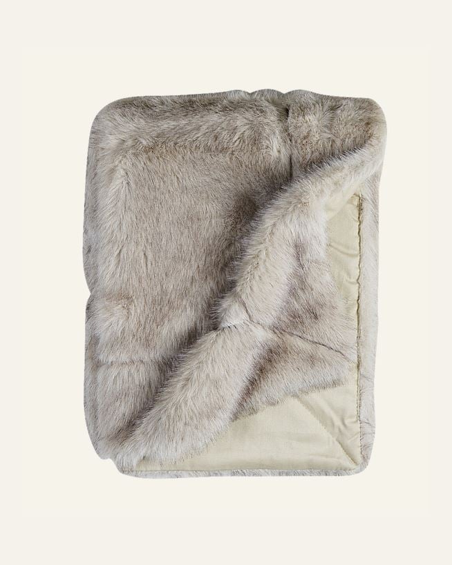 Karusnahast pleed naturaalne toon - 130x170 cm naturaalne toon - 1