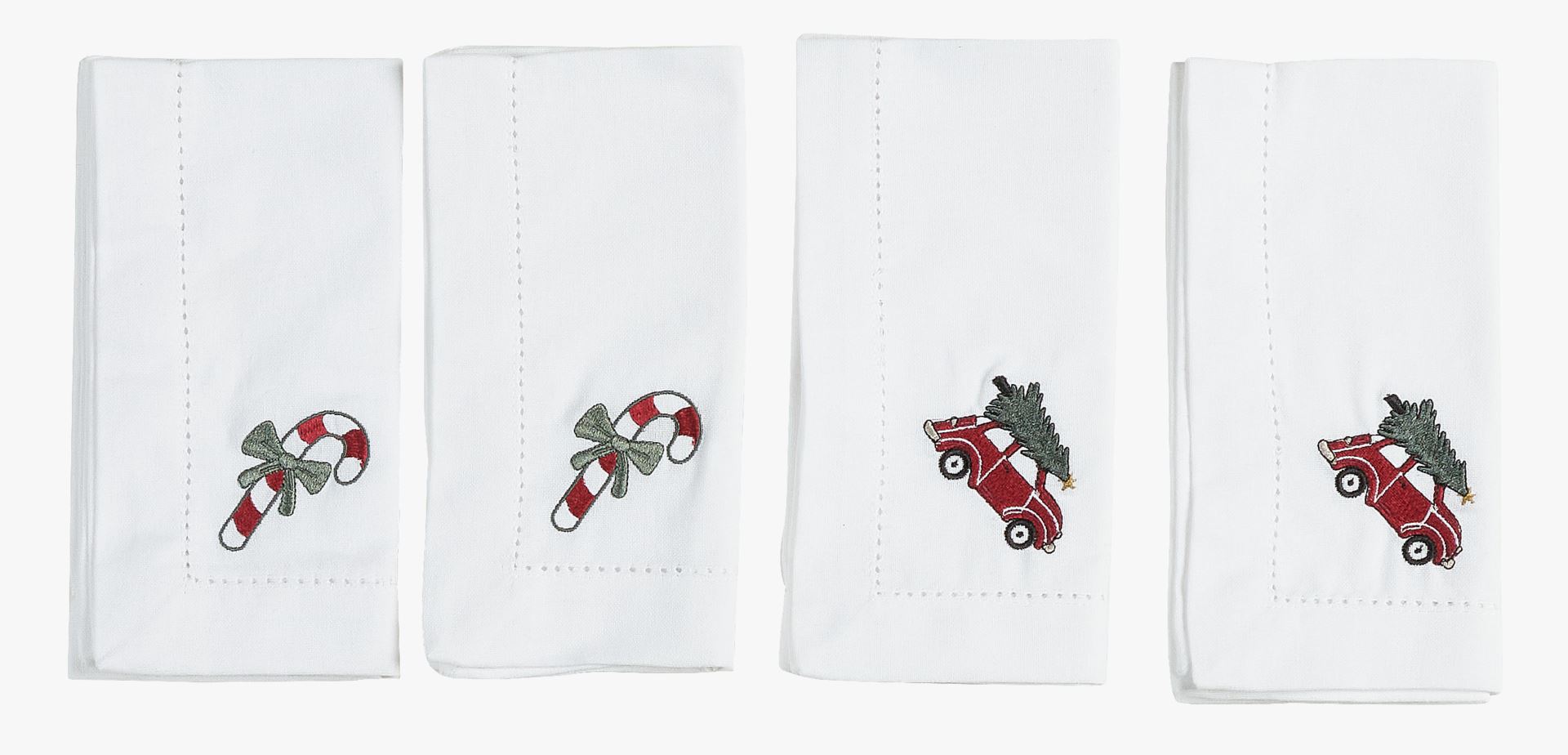 4 tk kangast salvrätik valge - 45x45 cm valge - 1