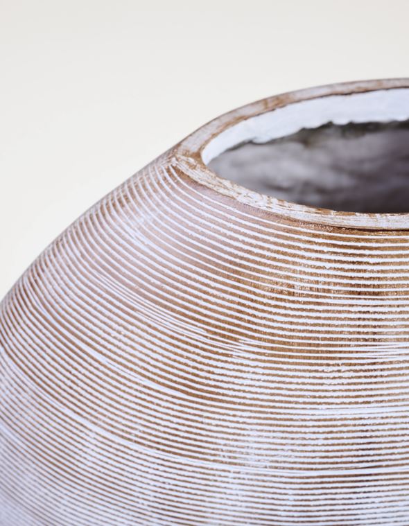 Keraamiline vaas loodusvalge - 5