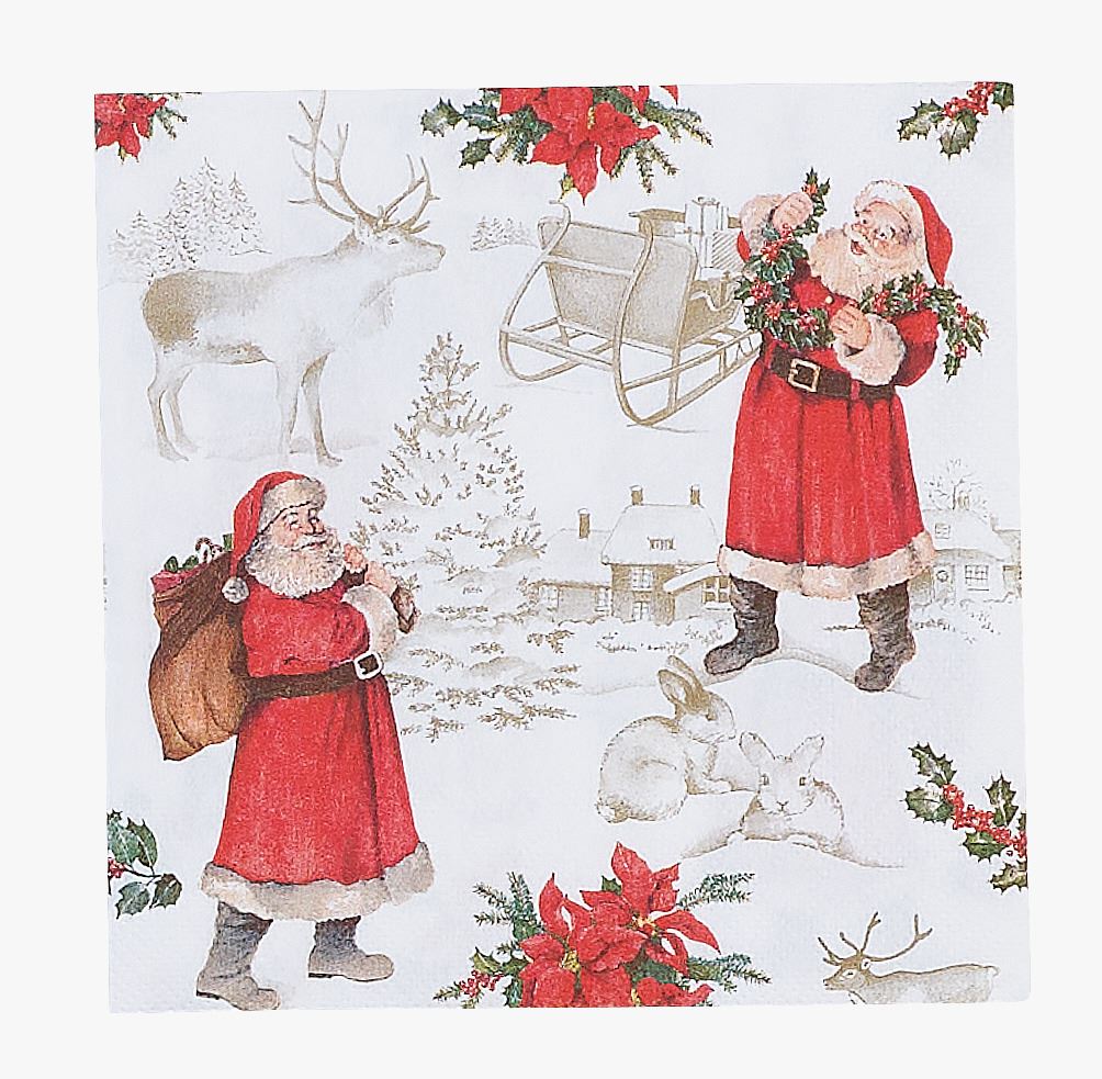 Pabersalvrätikud mitmevärviline/punane - 33x33 cm mitmevärviline/punane - 1