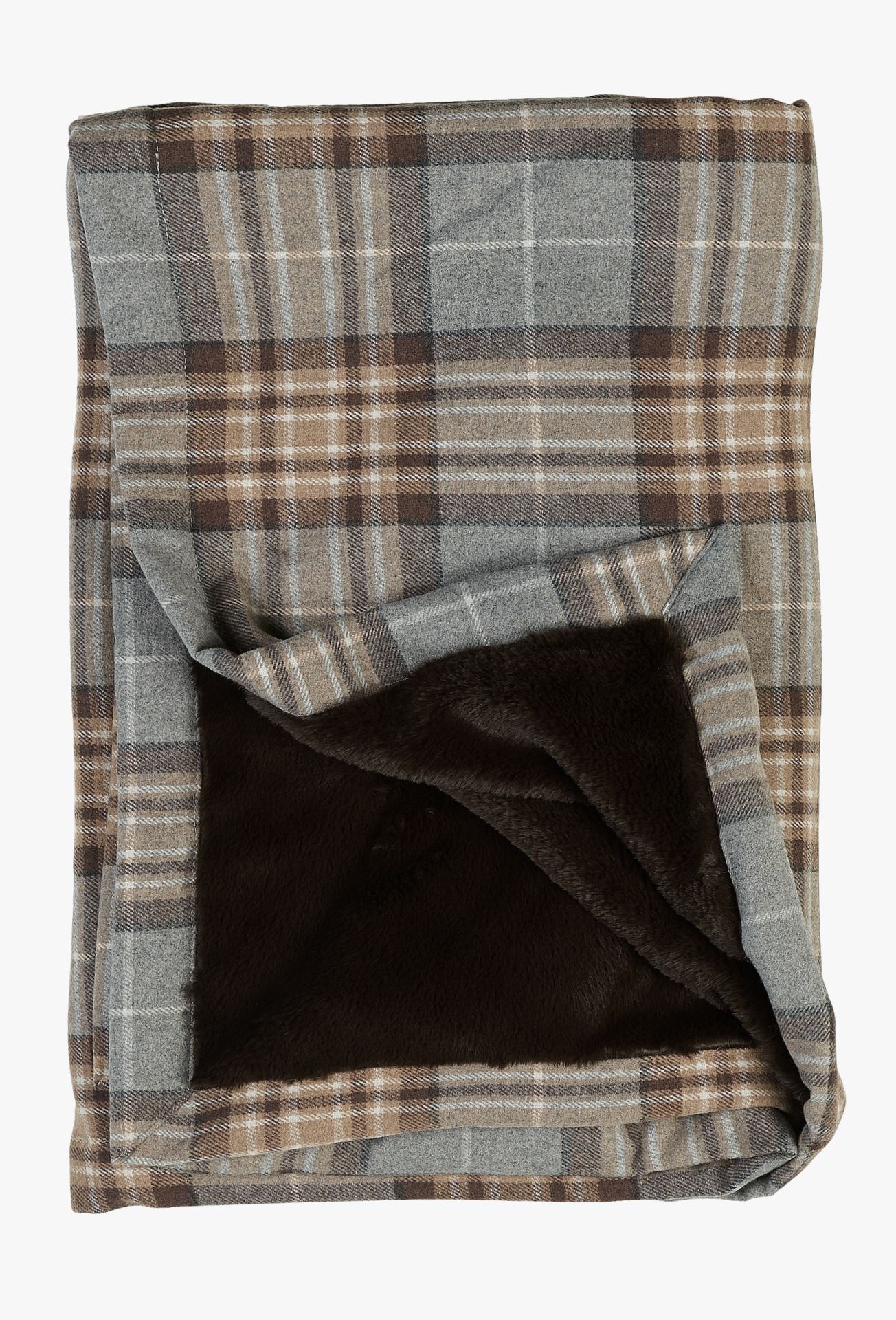 Karusnahast pleed mitmevärviline/hall - 130x170 cm mitmevärviline/hall - 1