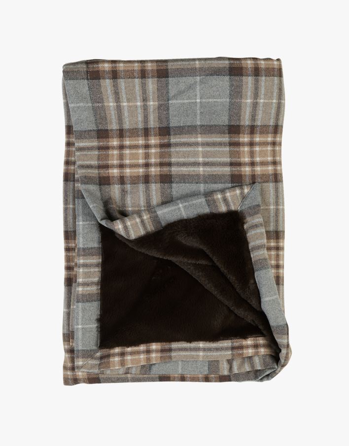 Karusnahast pleed mitmevärviline/hall - 130x170 cm mitmevärviline/hall - 1