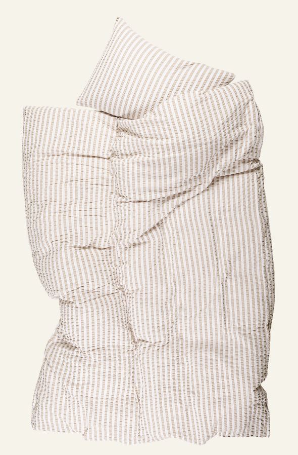 Voodipesukomplekt krepp-puuvillane sand - 4