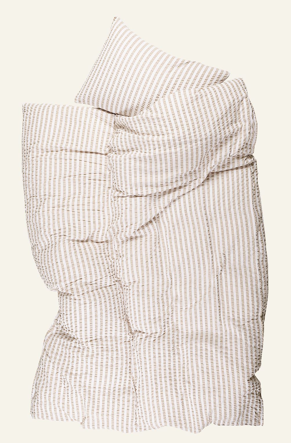 Voodipesukomplekt krepp-puuvillane sand - 4