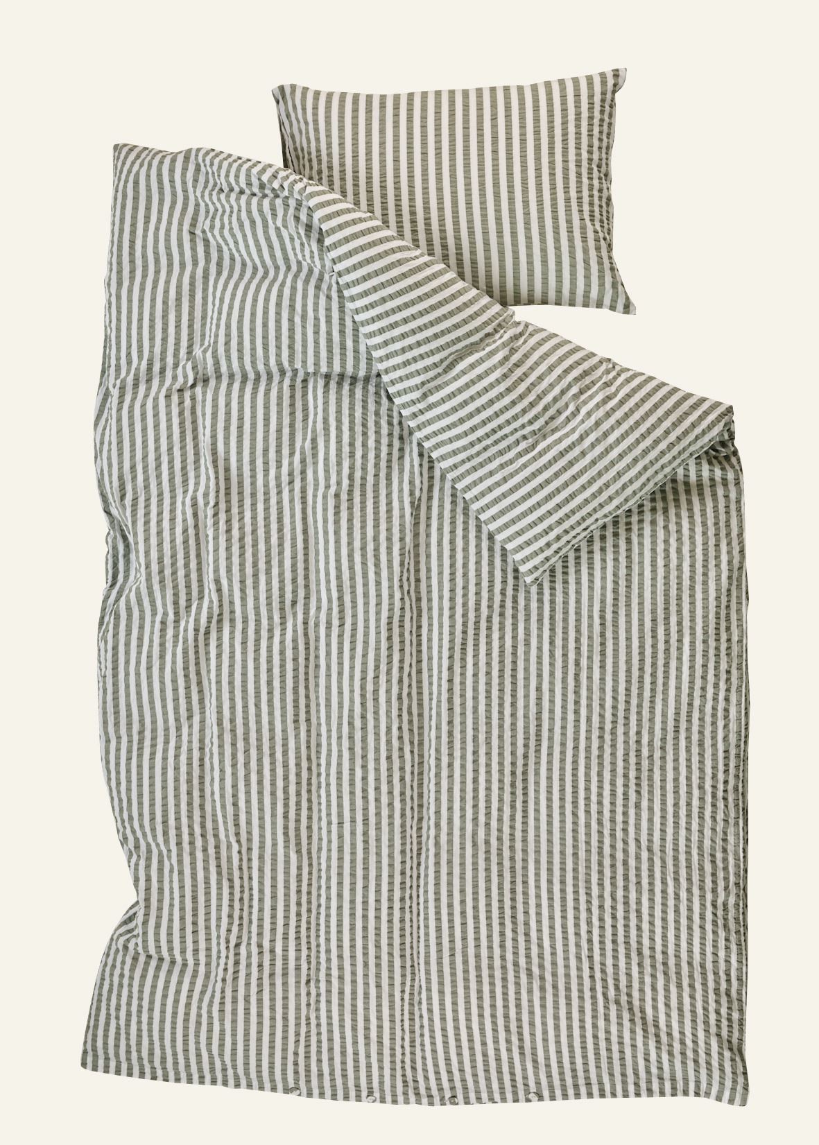 Voodipesukomplekt krepp-puuvillane oliiviroheline - 4