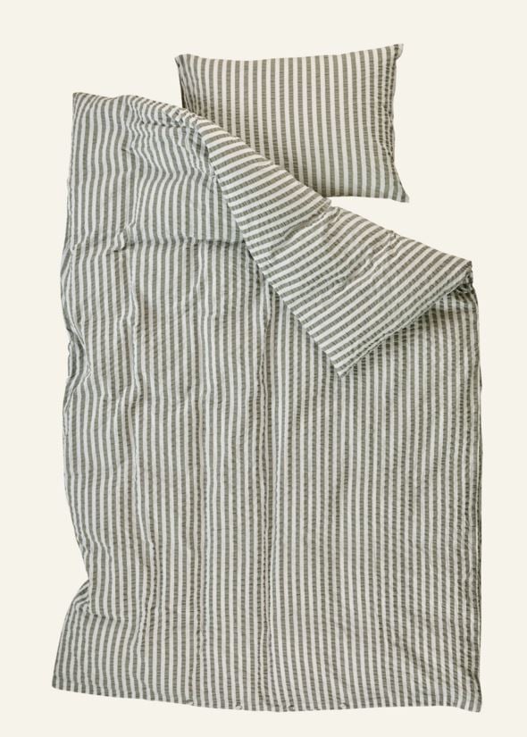 Voodipesukomplekt krepp-puuvillane oliiviroheline - 4