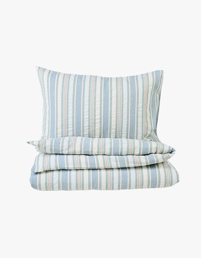 Voodipesukomplekt krepp-puuvillane mitmevärviline - 150x210 cm mitmevärviline - 1