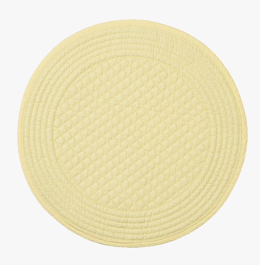 Lauamatt hele kollane - ø37cm hele kollane - 1