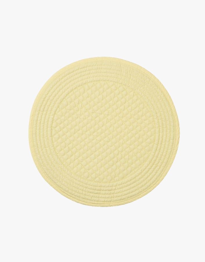 Lauamatt hele kollane - ø37cm hele kollane - 1