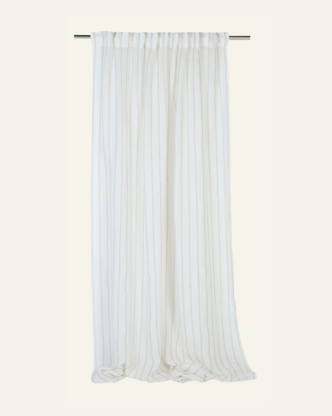 Linane kardin mitmevärviline/valge - 140x250 cm mitmevärviline/valge - 1