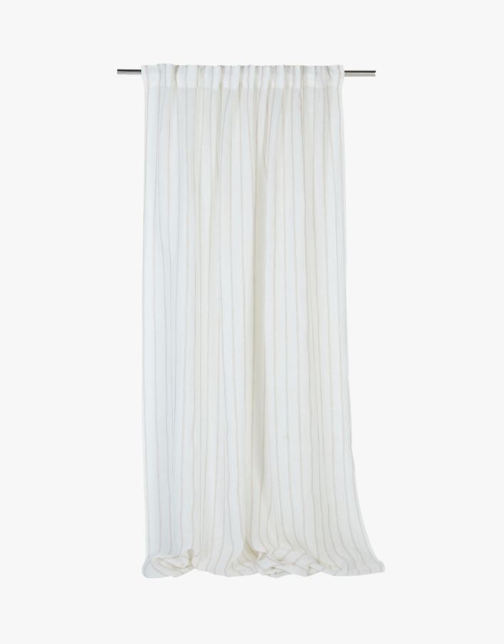 Linane kardin mitmevärviline/valge - 140x250 cm mitmevärviline/valge - 1