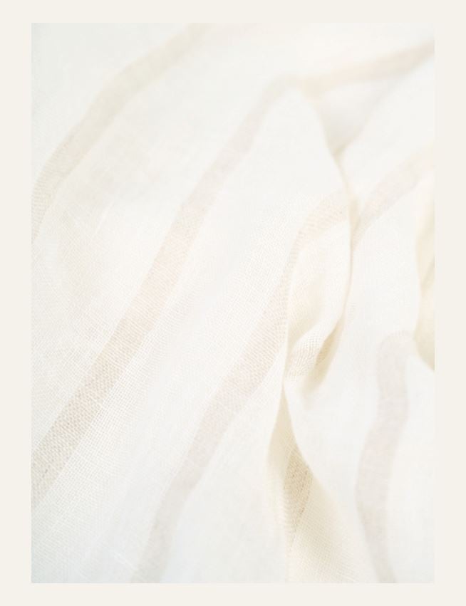 Linane kardin mitmevärviline/valge - 2