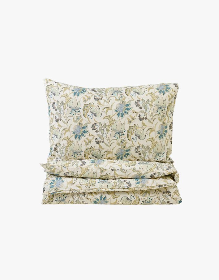 Voodipesukomplekt puuvillane mitmevärviline/sinine - 150x210+50x60 cm mitmevärviline/sinine - 1