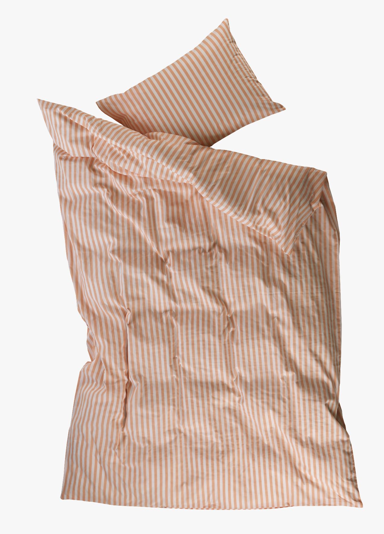 Voodipesukomplekt puuvillane korall - 2