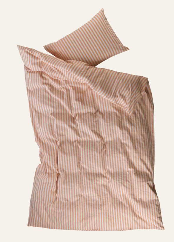 Voodipesukomplekt puuvillane korall - 2