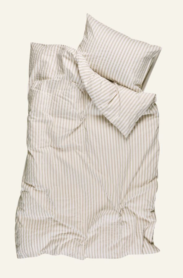 Voodipesukomplekt puuvillane beež - 2