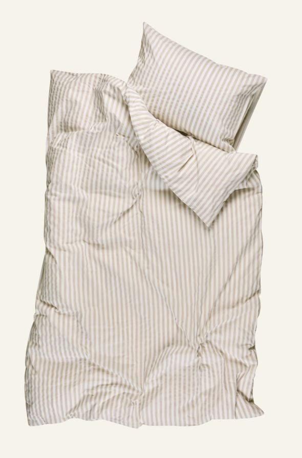 Voodipesukomplekt puuvillane beež - 2