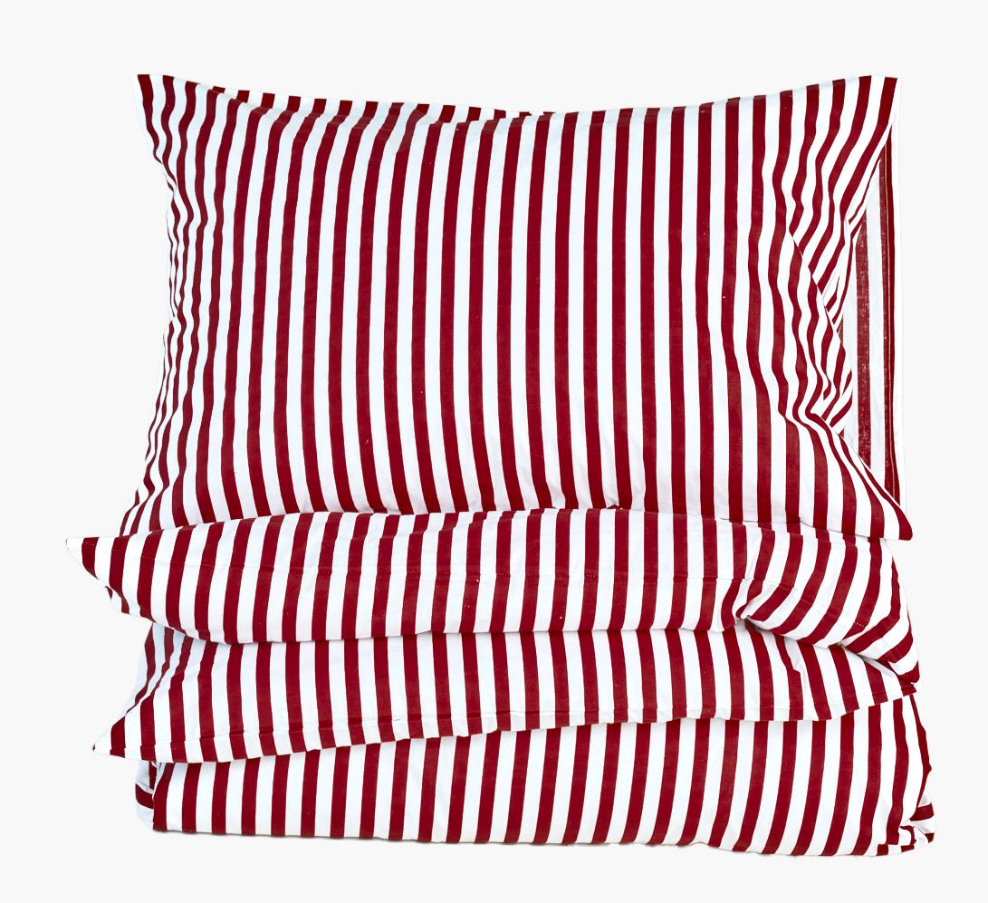 Voodipesukomplekt puuvillane punane - 230x220 cm punane - 1