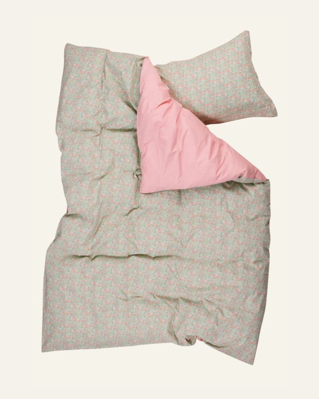 Voodipesukomplekt perkalpuuvillast korall - 150x210 cm korall - 1