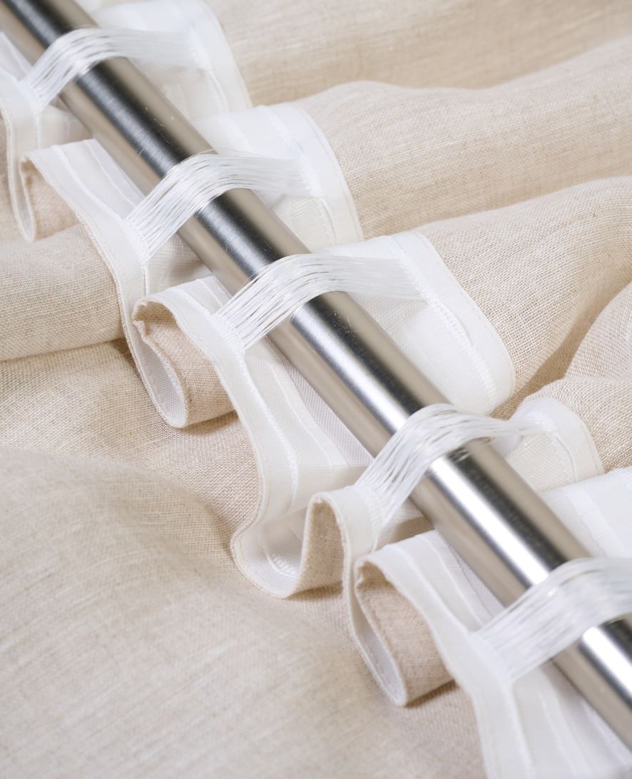 Linane kardin naturaalne toon - 2