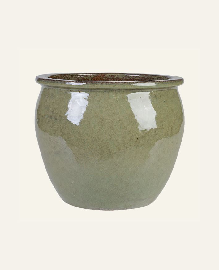 Keraamiline vaas heleroheline - 29,5x29,5x23 cm heleroheline - 1