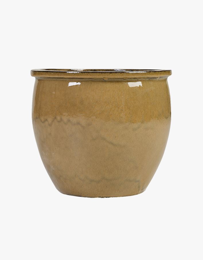 Keraamiline vaas hele pruun - 38x38x32 cm hele pruun - 1