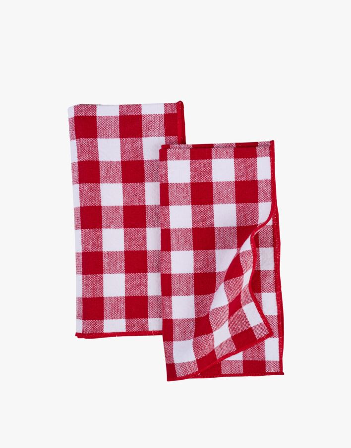 Kangast salvrätik 2tk punane - 45x45 cm punane - 1