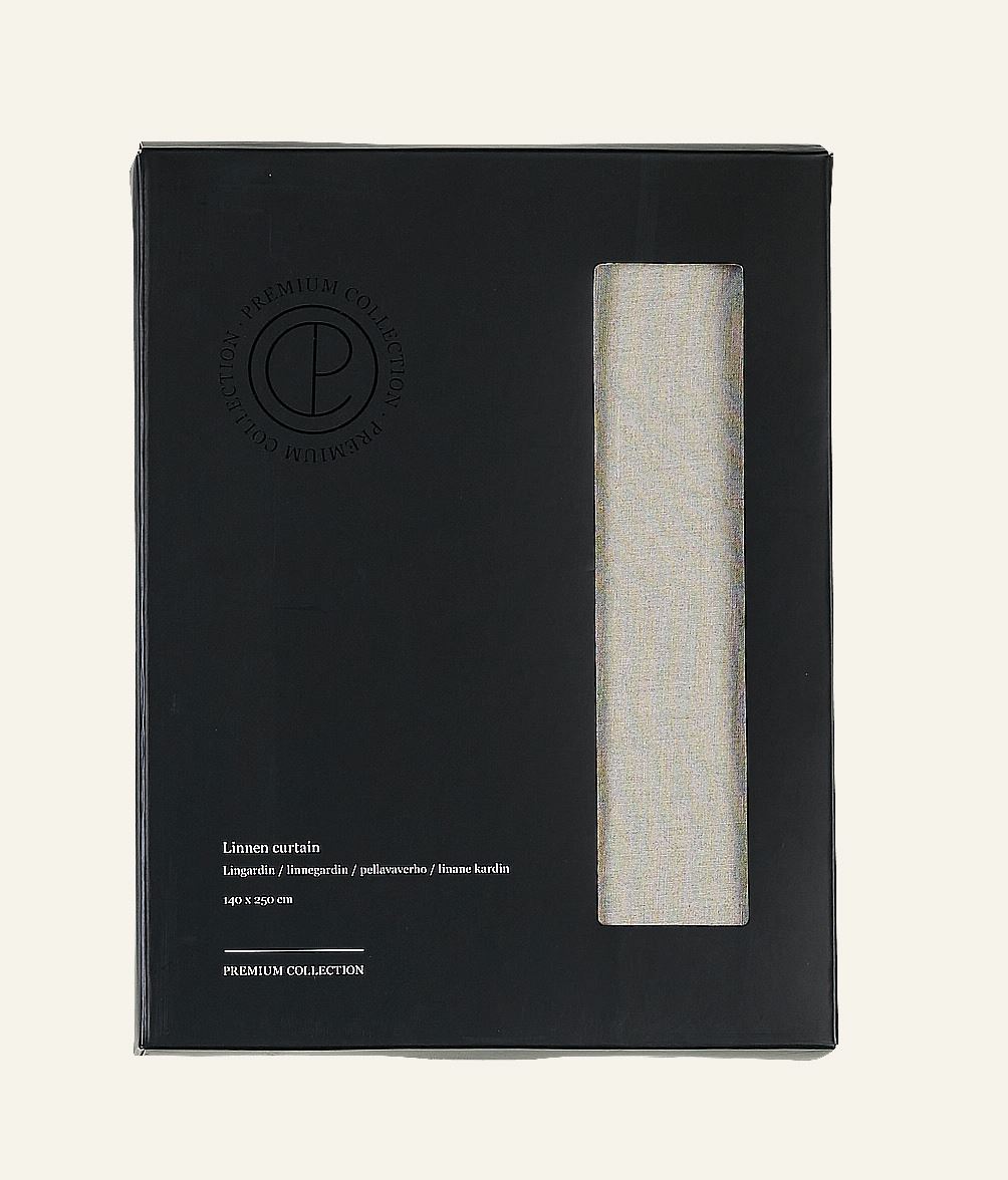 Linane kardin naturaalne toon - 4