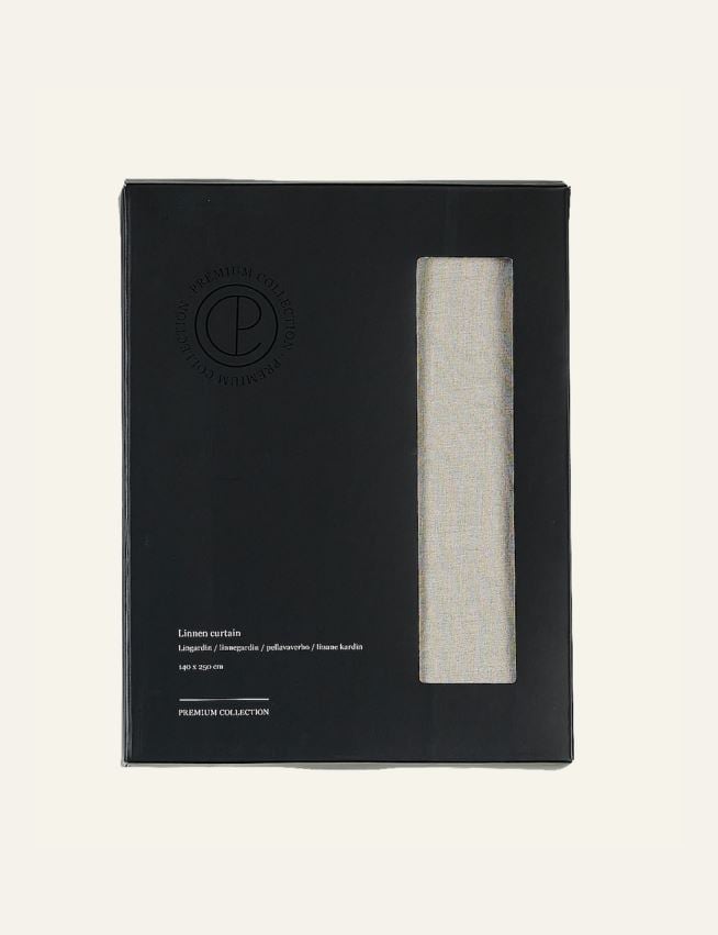 Linane kardin naturaalne toon - 4